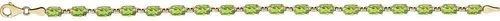 Miniatura 2 de Pulsera de peridoto de 7.25 pulgadas (ancho 0.157 in)