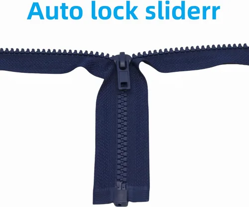 Miniatura 4 de MebuZip 2 cremalleras separadoras #5 de 16 pulgadas de plástico moldeado en resina, cremalleras a granel para coser abrigos, chaquetas y ropa