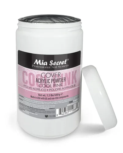Miniatura 3 de Mia Secret Cubierta acrílica en polvo rosa frío, 1.5 libras.
