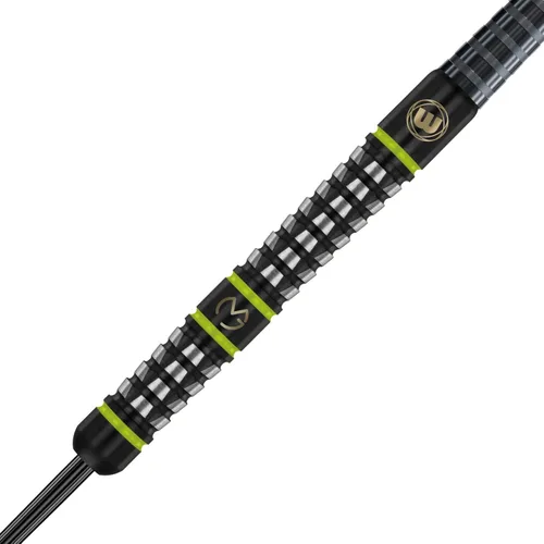 Miniatura 3 de WINMAU Micheal Van Gerwen Acclaim - Dardos de punta de acero de 0.88 oz – Juego de dardos profesionales 90% tungsteno – Agarre de precisión, vuelos
