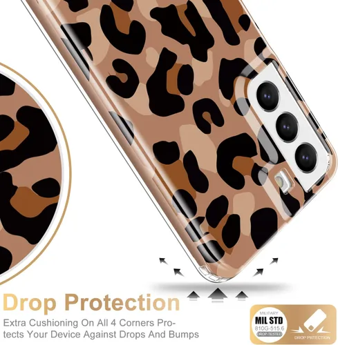 Miniatura 5 de ESDOT Funda para Samsung Galaxy S22 Plus, grado militar, prueba de caída de 21 pies, resistente con diseños de moda para mujeres y niñas, funda