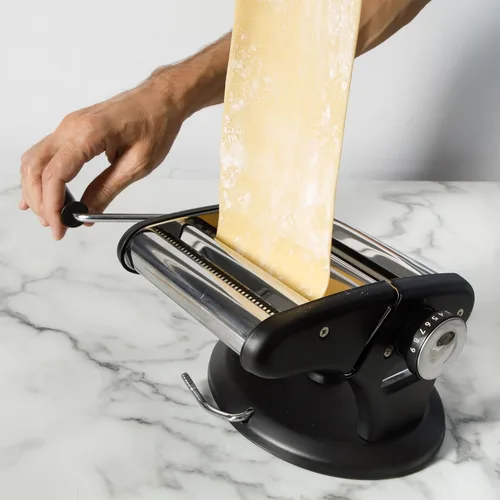 Miniatura 9 de Calphalon Aero - Máquina manual para hacer pasta de alta resistencia con rodillos y cortadores - Espaguetis, fettuccini, lasaña o piel de albóndigas