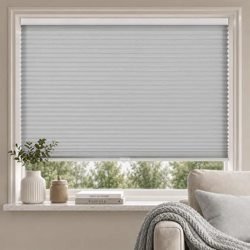 Miniatura 12 de MYshade Persianas celulares sin cordones para ventanas de interior, con celda de panal, de 1.5 pulgadas, tela transparente de acordeón, fácil