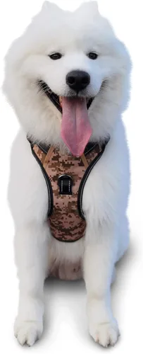 Miniatura 16 de Arnés antitirones para perro pequeño con 2 hebillas de liberación rápida y mango de fácil control, chaleco suave reflectante sin estrangulamiento