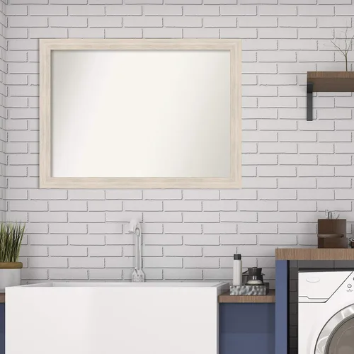Miniatura 765 de Amanti Art Espejo personalizado, espejo estrecho de baño de oro blanco, espejo de pared o espejo de tocador de baño sobre el fregadero
