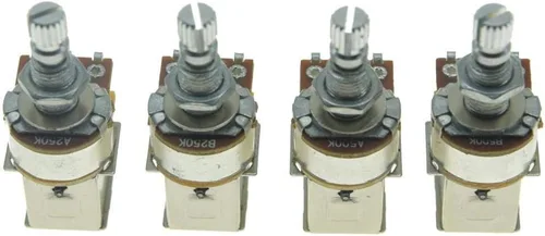 Miniatura 7 de Dopro Potenciómetro de guitarra bajo Push Pot (No Pull Anymore) Audio Taper Guitar Potenciómetro A250K