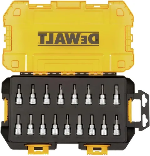 Miniatura 2 de DeWalt Juego de casquillos para llaves de 3/8 pulgadas, SAE/métrico, 17 piezas (DWMT73806)