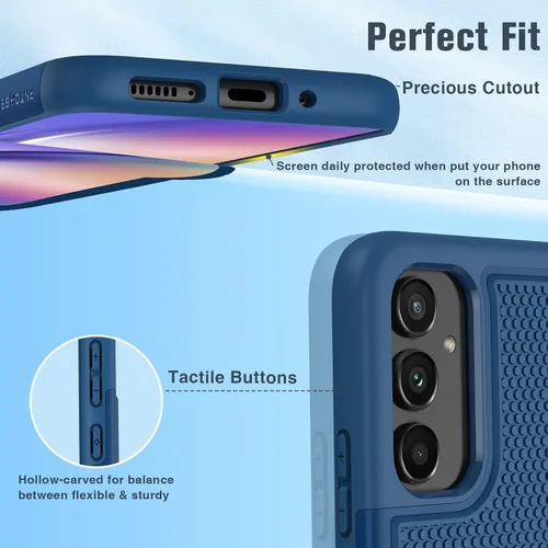 Miniatura 946 de FNTCASE Funda para iPhone 17 Pro: Fundas delgadas translúcidas de color azul claro compatibles con MagSafe, protección completa de la cámara