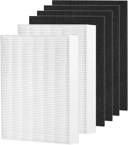 Filtro HEPA Air108 de repuesto compatible con purificadores de aire Oreck AirInstinct 75, 100, 108, 150, 200, incluyendo 2 filtros HEPA Ture y 4