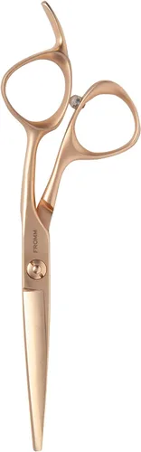 Miniatura 7 de Fromm Tijeras profesionales de corte de pelo de 5.75 pulgadas, 1 pieza de precisión deslizante y punta, tijeras de acero japonés negro mate con hoja