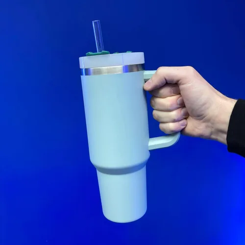 Miniatura 3 de PhoneSoap Last Straw - Pajitas reutilizables de 12 pulgadas de largo para bebidas frías y calientes, cuarzo transparente, aptas para lavavajillas