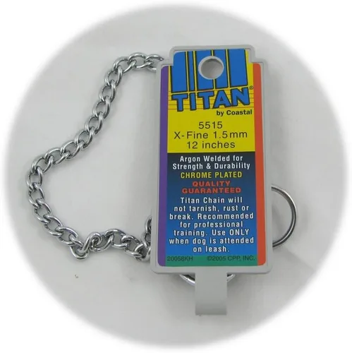 Collar de estrangulador cromado Titan X-Fine 12"