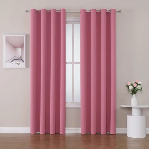 Miniatura 101 de ChrisDowa - Cortinas de cenefa pequeñas para cocina, cortinas cortas con ojales y aislamiento térmico para oscurecer la sala y habitación