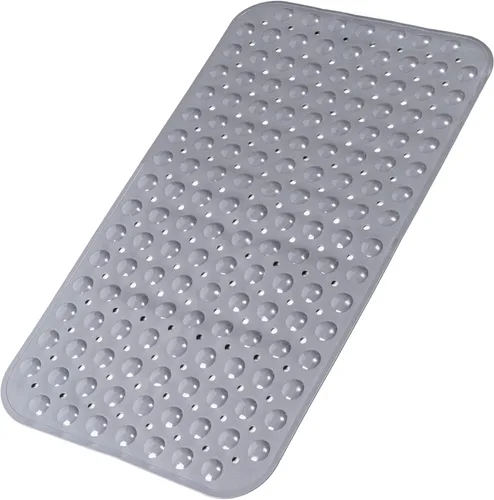 Miniatura 19 de Tapetes para bañera y ducha, tapete de baño antideslizante de 28 x 15 pulgadas, tapete para bañera lavable a máquina con ventosas y orificios
