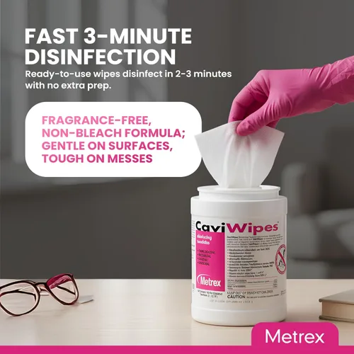 Miniatura 6 de Metrex CaviWipes - Toallitas desinfectantes para toallas, 160 unidades, color blanco