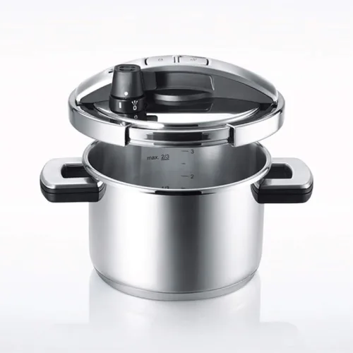 Miniatura 4 de Meyer Olla a presión YR-PC4.0, olla de alta presión, acero inoxidable, compatible con inducción, apertura y cierre con un solo toque, colección