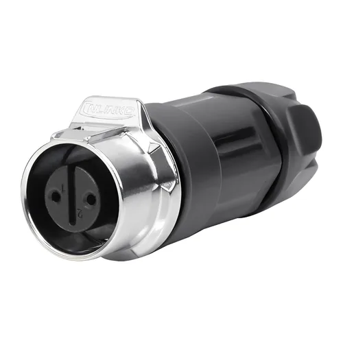 Miniatura 3 de CNLINKO LP-12 Conector de 2 pines IP68 Enchufe eléctrico circular impermeable para equipos al aire libre Maquinaria industrial solar DC 12V M12 2-8