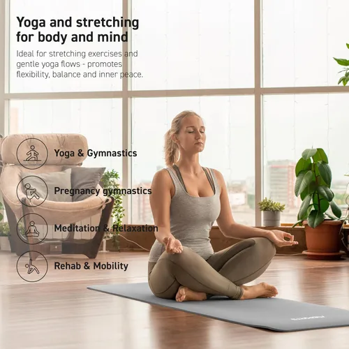 Miniatura 6 de MSPORTS Esterilla de yoga premium antideslizante gruesa – Esterilla de ejercicios extra cómoda para entrenamientos en casa, pilates, estiramiento