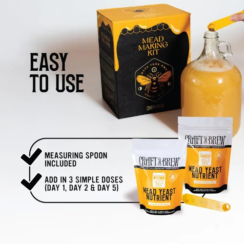 Miniatura 4 de Craft A Brew - Nutrientes para levadura de hidromiel - Nutrientes escalonados de levadura de hidromiel - Para una fermentación saludable
