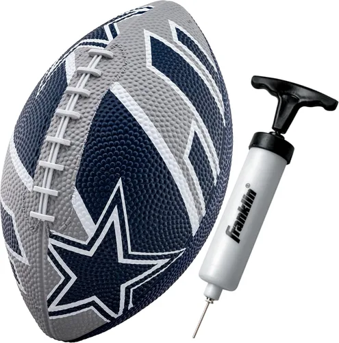 Miniatura 21 de Franklin Sports NFL Team Footballs - Rubber Youth Mini Balls for All Teams - Kids 8.5" Football + Air Pump Sets - Official NFL Licensed