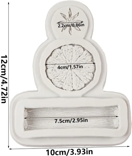 Miniatura 2 de Molde de silicona para especias de invierno, rebanada de limón, anís estrellado, mandarina, cáscara de fondant, moldes para decoración de tartas