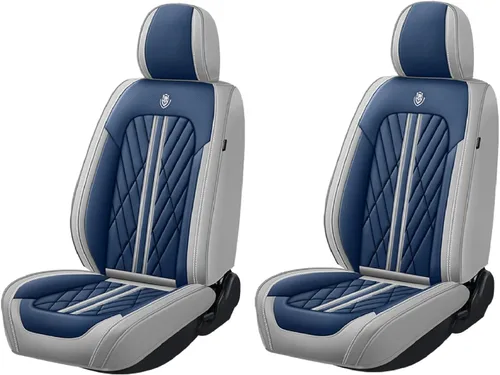 Miniatura 31 de Juego de fundas de asiento de automóvil de cuero nappa impermeables y transpirables de ajuste universal, cojín protector para vehículo automotriz