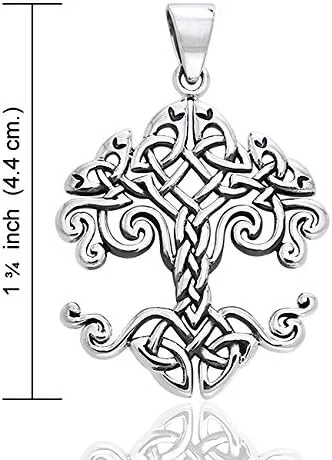 Miniatura 4 de Colgante grande de plata de ley con nudo celta, Metal, No es una piedra preciosa