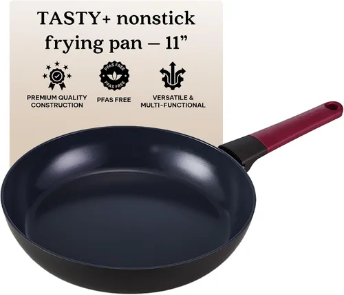 Miniatura 7 de Brabantia Tasty+ - Sartén antiadherente de 8 pulgadas – Sartén de cerámica sin PFAS/PFOA/PTFE con mango que se mantiene fresco, fácil de limpiar