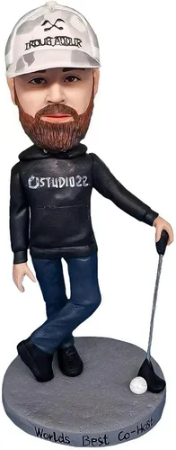 Miniatura 12 de Figura personalizada de Bobble-Heads Muñeca, Taekwondo 6th Dan Man Custom Bobble Head, Figuras de Cabeza Bobble Hecho a mano, Escultura