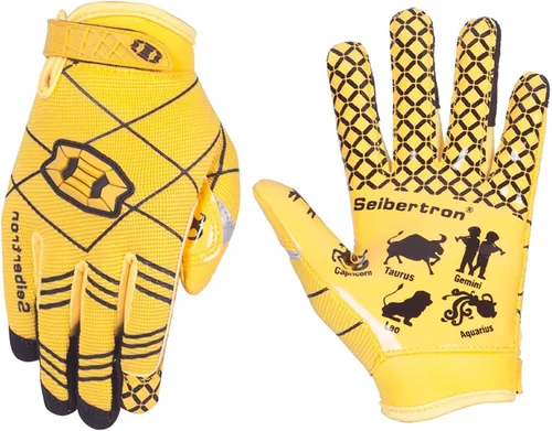 Miniatura 14 de Seibertron Pro 3.0 Twelve Constellations Elite Ultra-Stick Football Receiver Gloves Super Sticky Grip for Youth Kids Boys 8-12 Girls & Adult Men &