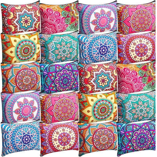 Miniatura 24 de Eccliy 20 bolsas de maquillaje de béisbol, regalos de equipo deportivo a granel, bolsa de cosméticos de béisbol, accesorios para mujeres, bolsa