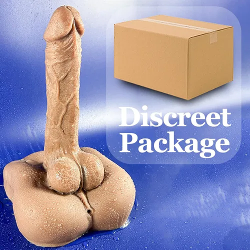Miniatura 6 de Torso de muñeca sexual con consolador grueso enorme para masturbación femenina, consolador de TPE largo y flexible para hombre, masturbador