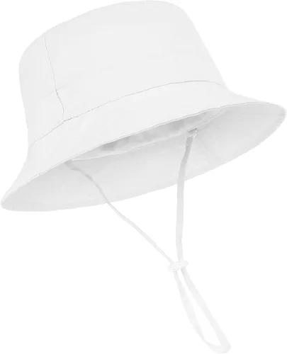 Durio Sombrero de playa para bebés con protección solar FPU 50+, diseño de ala ancha para verano, sombreros de pescador para niñas y niños pequeños