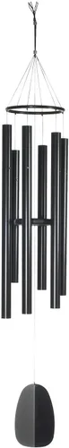 Miniatura 23 de Woodstock Chimes Signature Collection, Campanas del Paraíso, Plata Antigua 32", Campanillas de Viento de Diseños Decorativos para Exteriores, Patio
