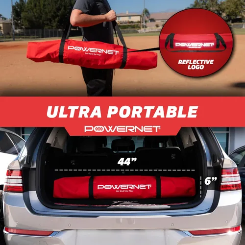 Miniatura 5 de PowerNet Baseball Softball Practice Net 7x7 with Baseball Accessories for Practice Pitching, Batting & Fielding, Ball Caddy, Weighted Baseballs, Tee