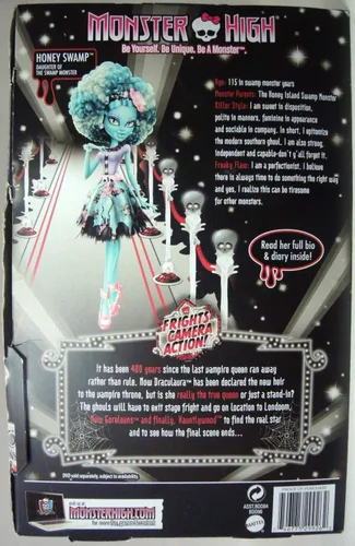 Miniatura 7 de Mattel Monster High Frights, Camera, Action! Muñeca Belle Honey Swamp