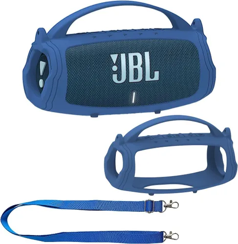 JCHPINE Funda de Silicona para Altavoz Bluetooth Portátil JBL Charge 5, Soporte de Piel Protectora para Accesorios de Altavoz JBL Charge 5 (Funda