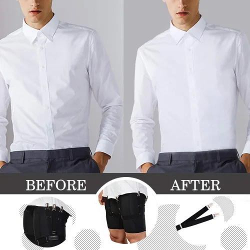 Miniatura 3 de Correas de liga elásticas ajustables para camisa de hombre