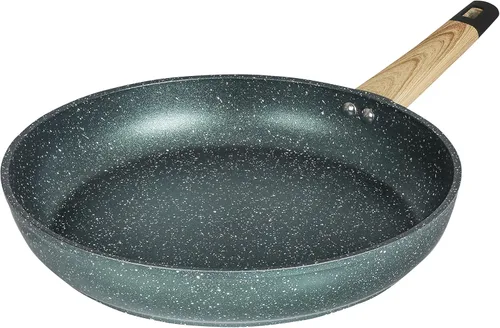 Miniatura 5 de Sartén antiadherente de granito de 12 pulgadas para tortilla (compatible con inducción) (azul océano)