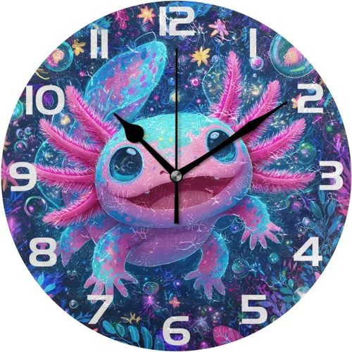 Miniatura 22 de ALAZA Reloj de pared con diseño de pájaro en la rama 3D que no hace tictac, para dormitorio, cocina, sala de estar, escuela, oficina, dorado