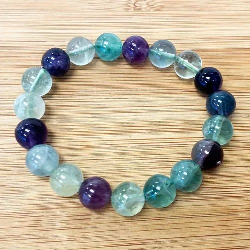 Miniatura 378 de Gem Avenue Handmade Round Bead Stretch Bracelet Unisex Natural Stone Beaded Jewelry for Men & Women, Elastic Wristband for Daily Wear