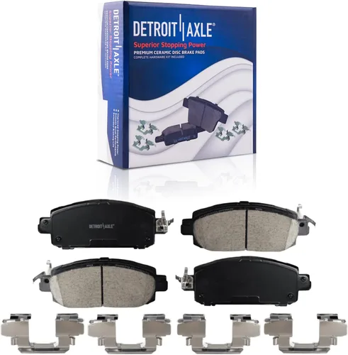 Miniatura 96 de Detroit Axle - Pastillas de Freno para Nissan Altima Sentra 350Z Juke INFINITI G35, Pastillas de Freno Cerámica Delanteras y Traseras Reemplazo