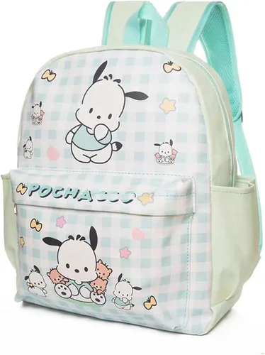 Miniatura 9 de Roffatide Dibujos animados Cinnamoroll Todo Sobre Impresión a Cuadros Casual Mochila Linda Mochila Viaje Bicicleta Mochila Senderismo Mochila Azul
