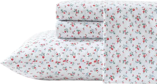 Miniatura 49 de Laura Ashley - Sábanas King, Juego de Ropa de Cama de Percal de Algodón, Ligero y Transpirable para el Hogar (Emogene Naranja Quemado, King)