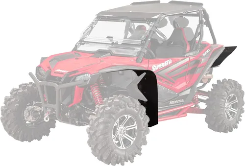 Guardabarros SuperATV para Honda Talon 1000X / 1000R / 2020+ 1000X-4 | Durabilidad extrema | Protege contra rocas, suciedad, arena y otros desechos