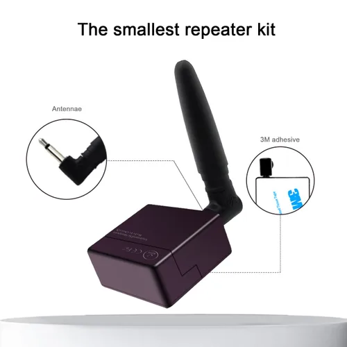 Miniatura 5 de Transmisores inalámbricos de señales electrónicas Sistema extensor remoto infrarrojo oculto, kit de repetidor IR emisor y receptor WL-BIRE