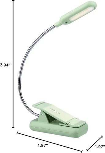 Miniatura 7 de VAVOFO - Luz de lectura recargable para leer en la cama para niños, 7 LED con luz de lectura con 9 niveles de luz blanca cálida y fría, lámpara