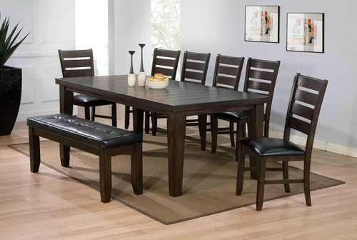 Miniatura 2 de Acme Urbana Mesa de comedor rectangular extensible de madera en color espresso