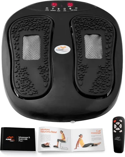 Máquina de masajeador de pies eléctrico Power Legs con control remoto, velocidad ajustable, vibración - masajeador de pantorrilla - masajeador de