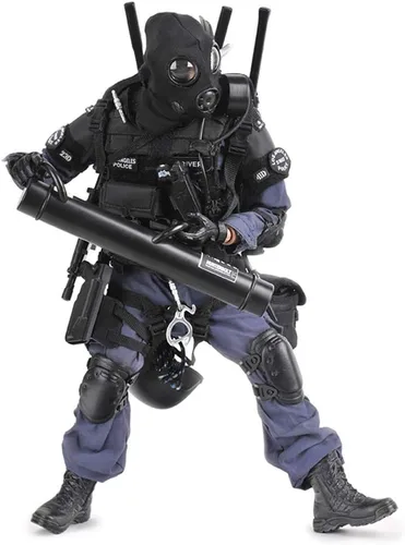 Miniatura 7 de Figura de acción de Fuerzas Especiales de 12 pulgadas con gran detalle del equipo SWAT (Sniper - Desierto)